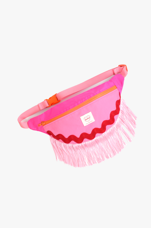 Fringe Fanny Pack in Pink