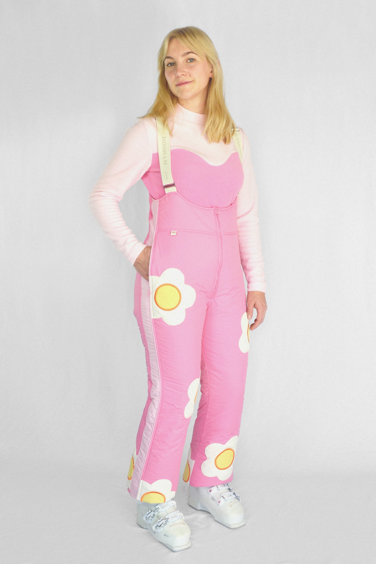 Sunny-Side Bibs in Bubblegum