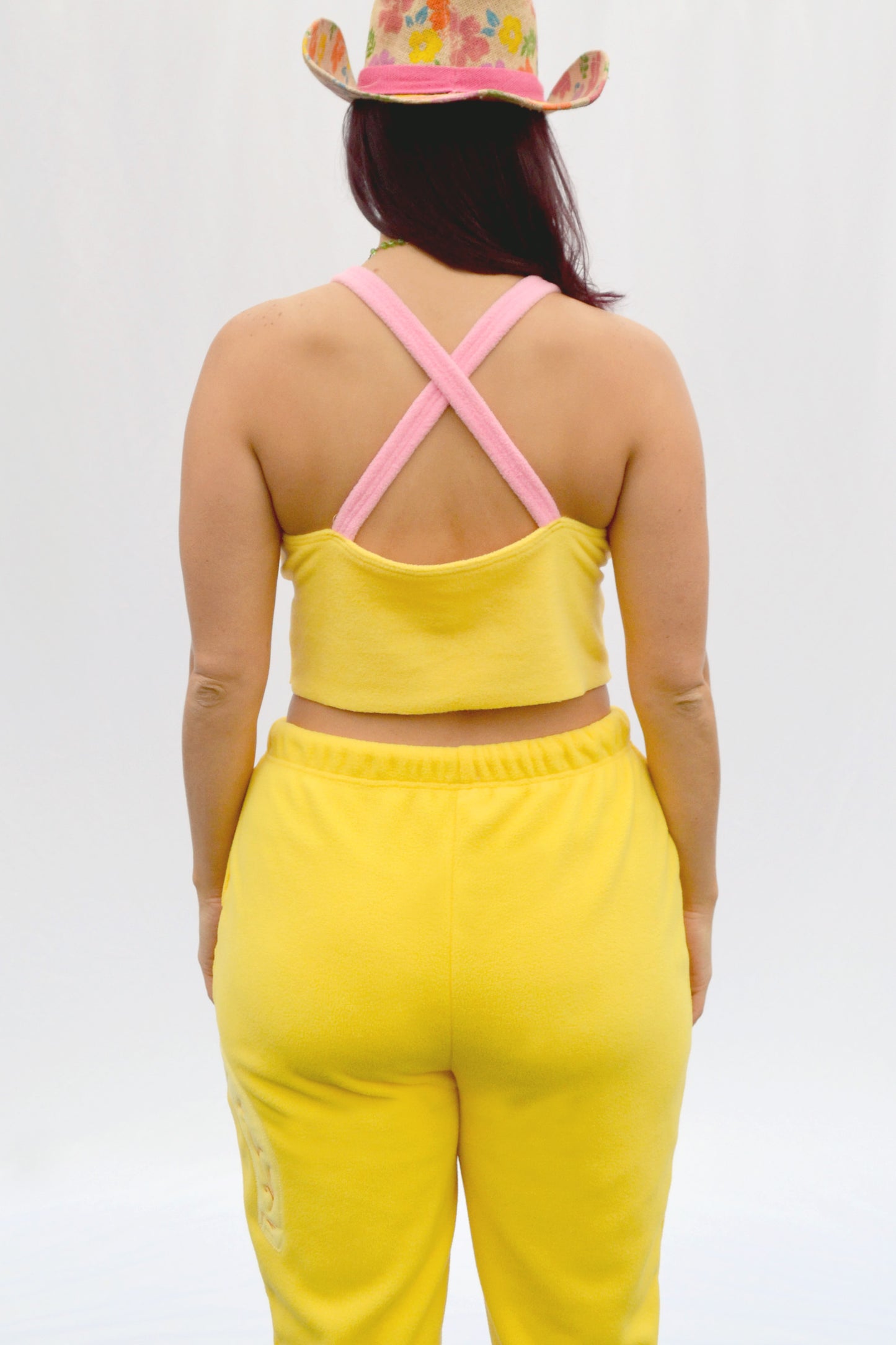 Fuzzy Crop Top in Daffodil