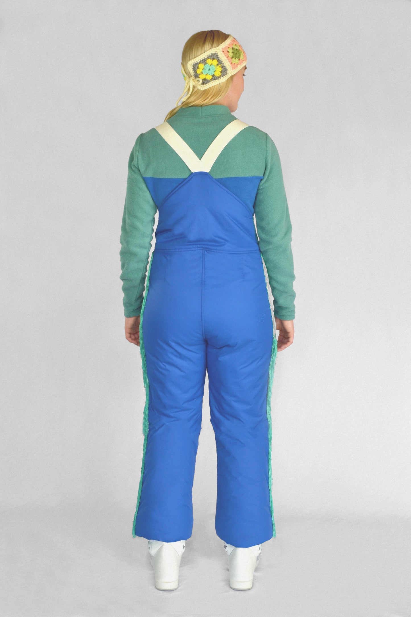 Western Bibs in Beryl Blue