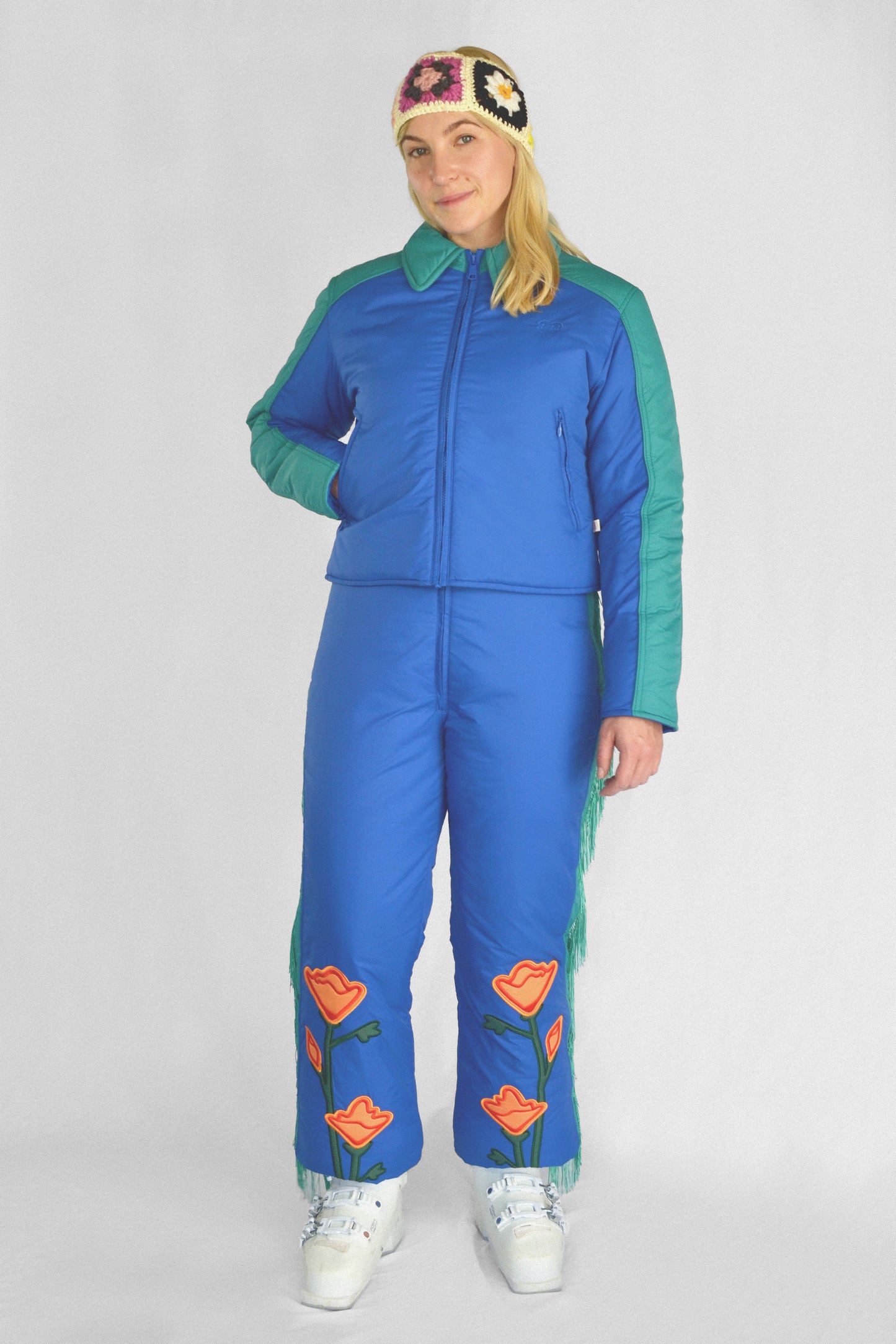 Western Coat in Beryl Blue