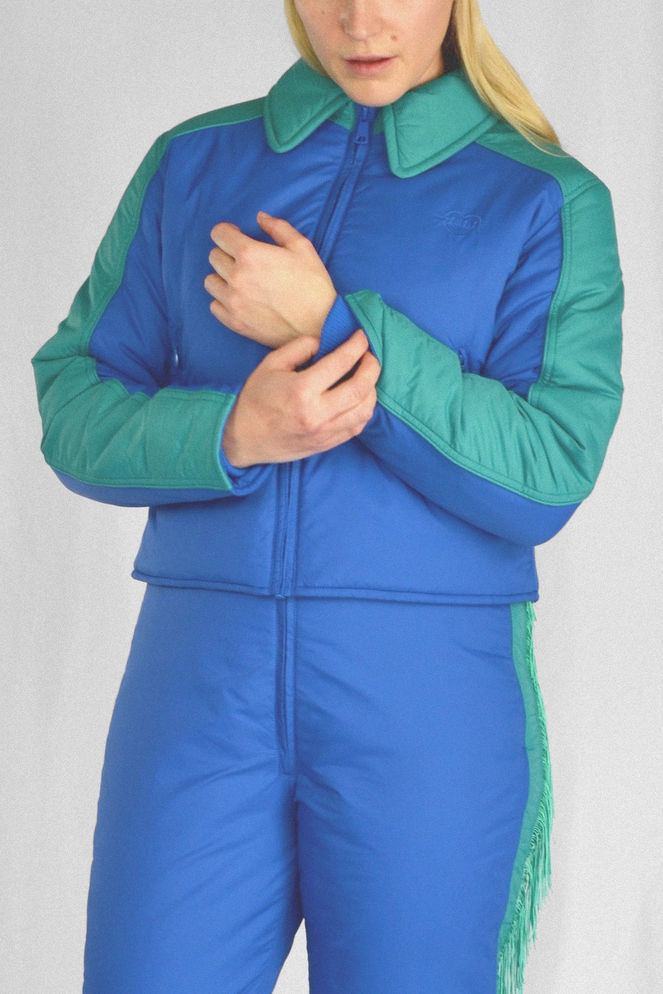 Western Coat in Beryl Blue
