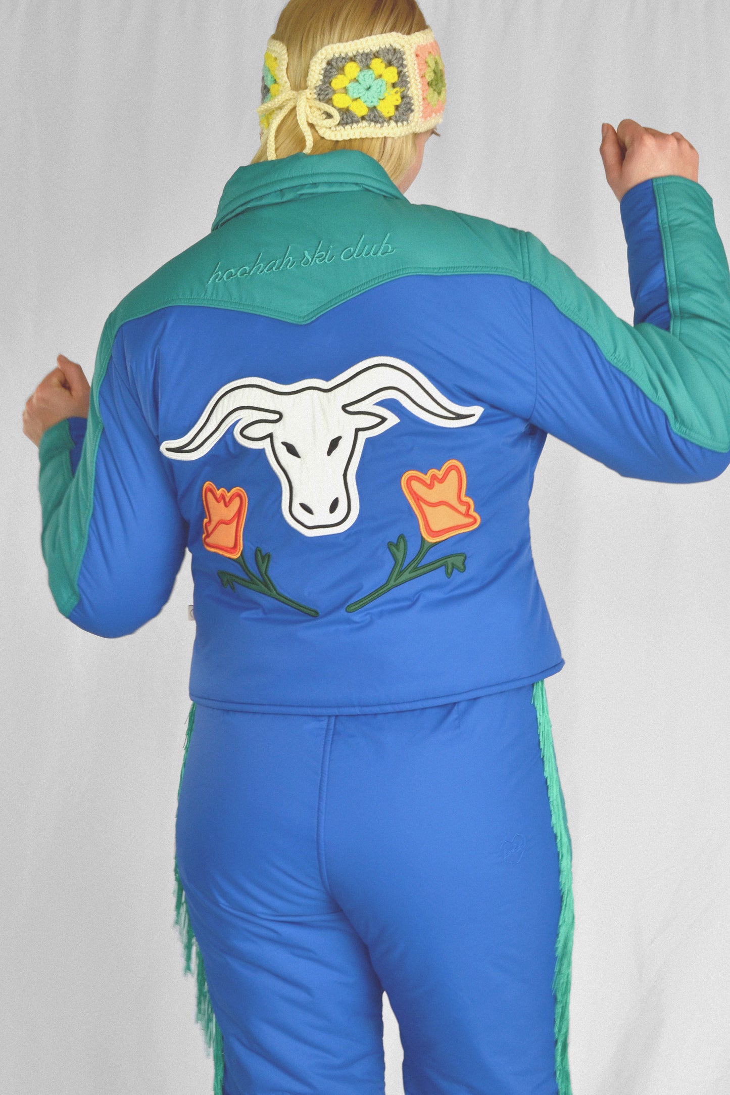 Western Coat in Beryl Blue