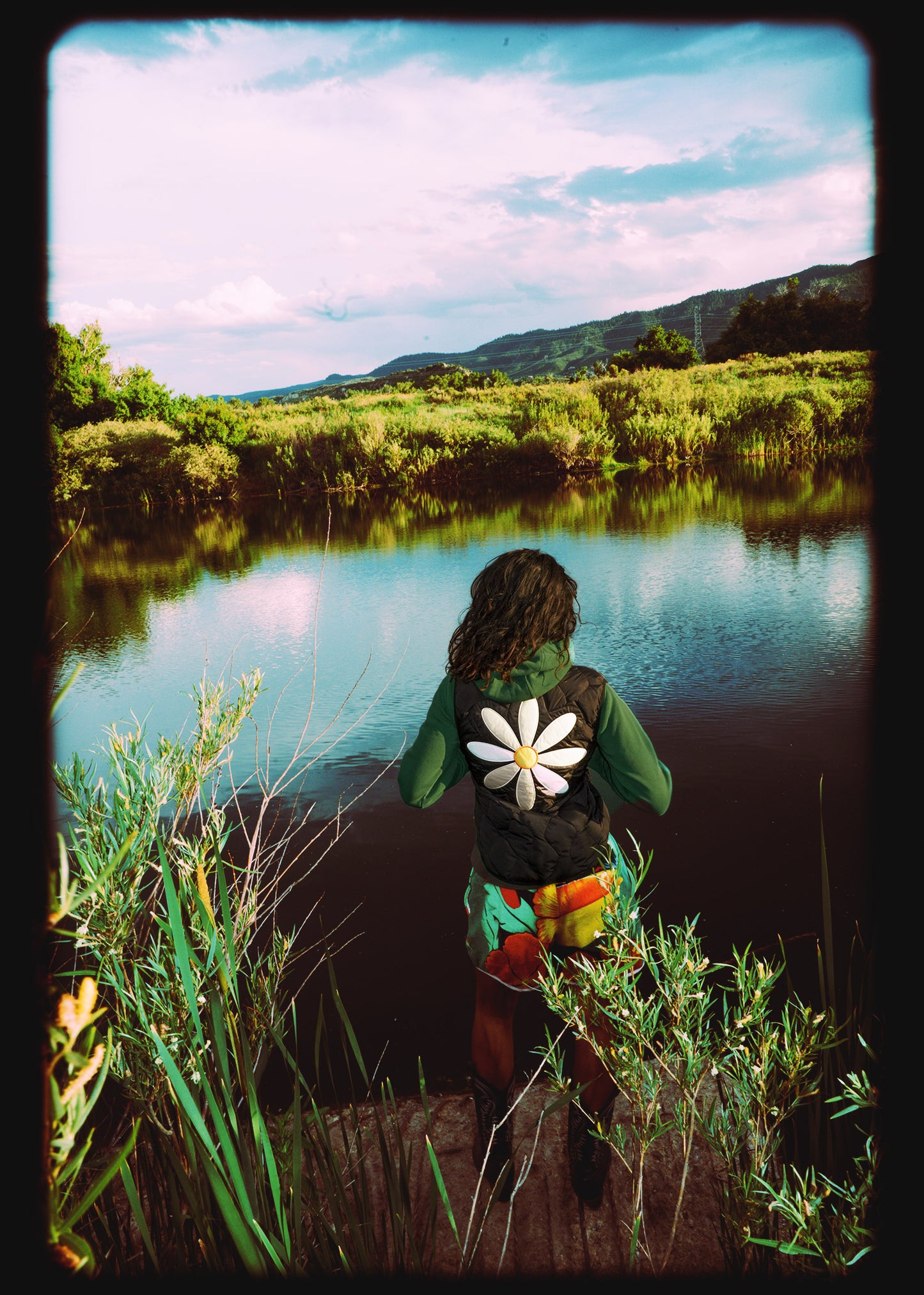 Daisy Vest in Black