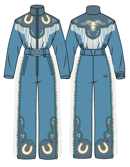 Presley Western Ski Onesie