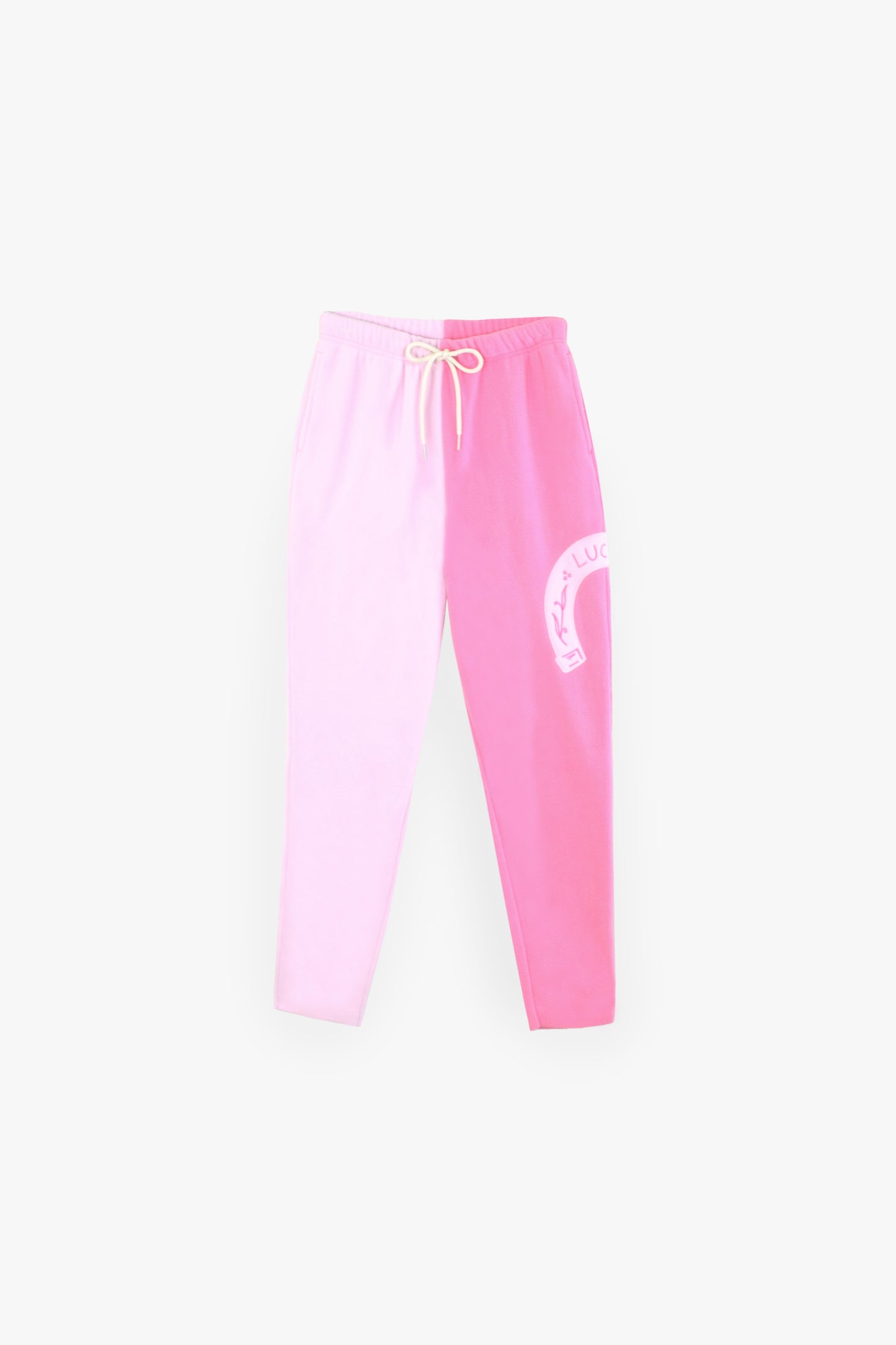 Fleece Lucky Joggers in Bubblegum