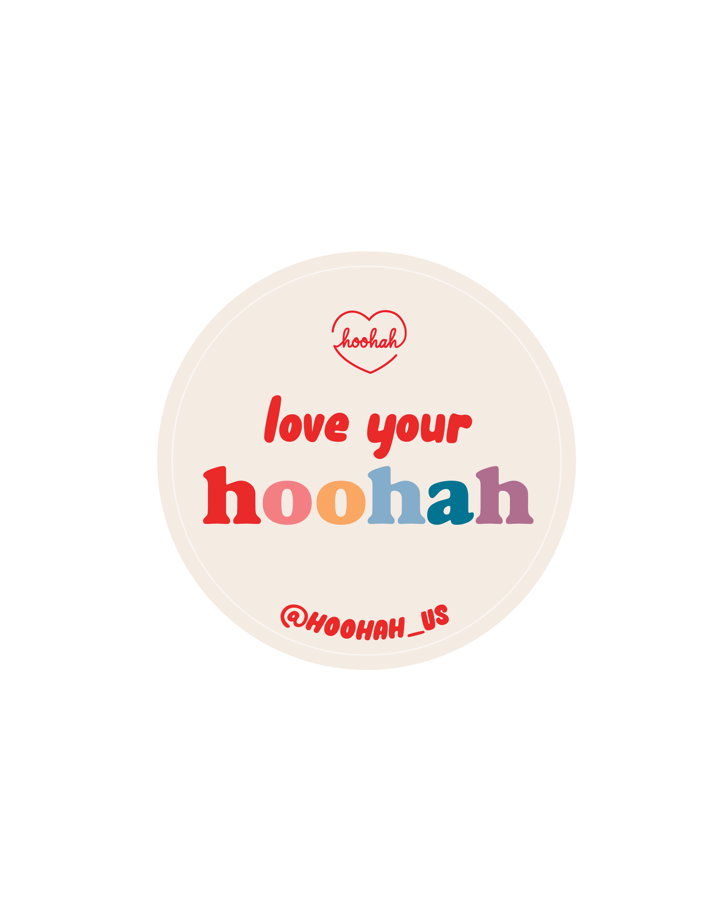 Hoohah Rainbow Sticker