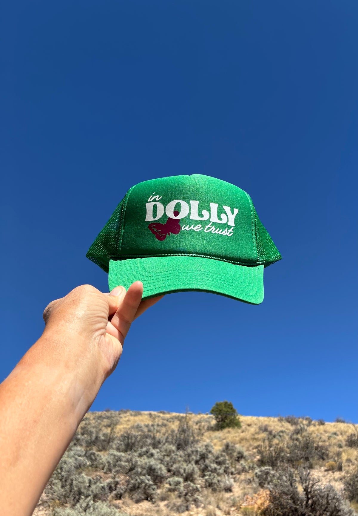 In Dolly We Trust Trucker Hat