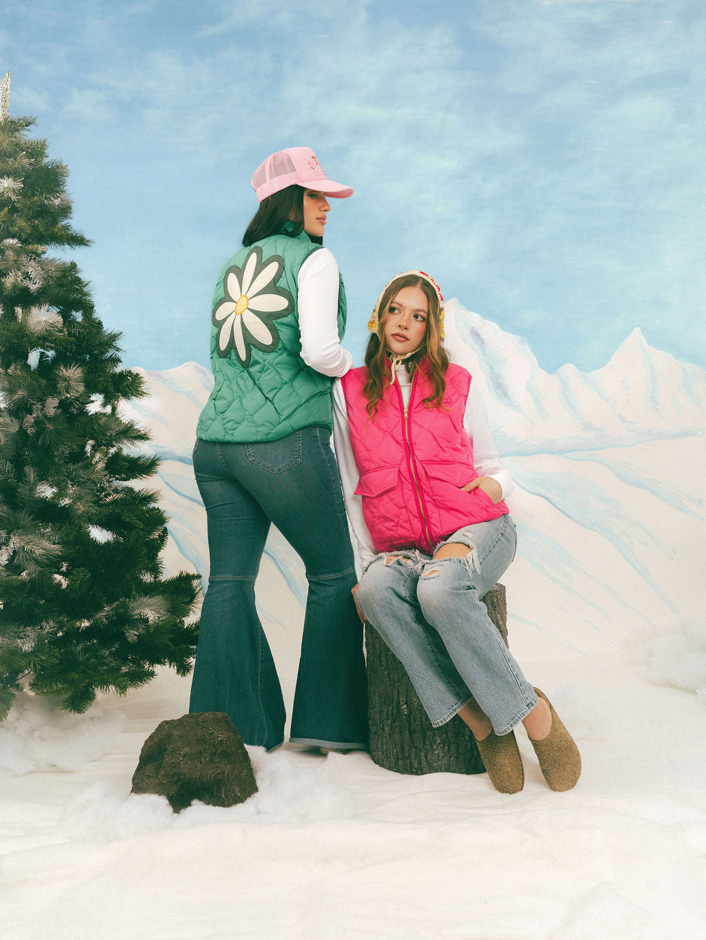 Daisy Vest in Emerald