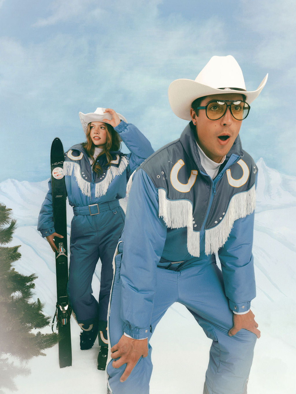 Presley Western Ski Onesie