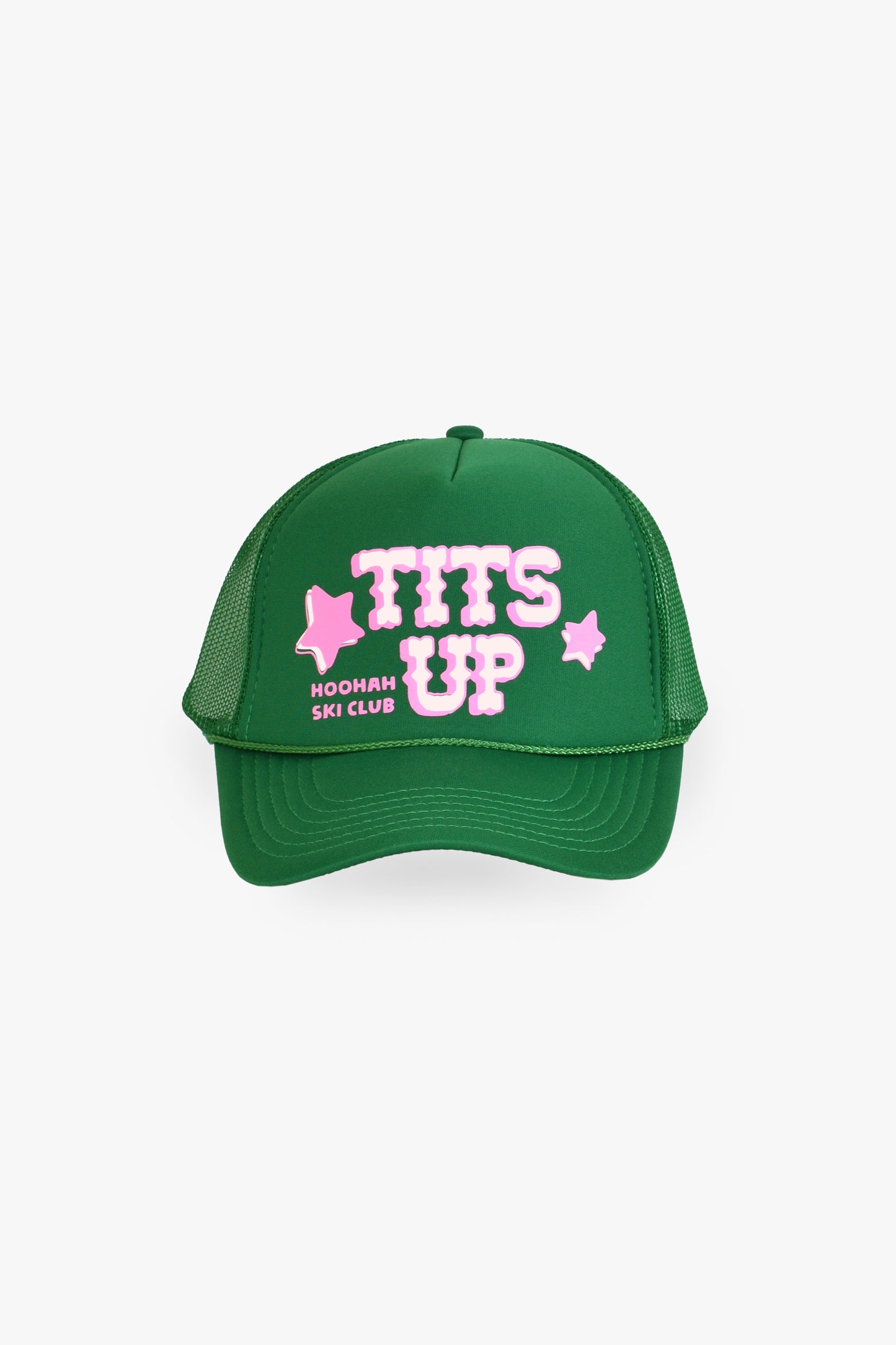 Tits Up Trucker Hat in Emerald