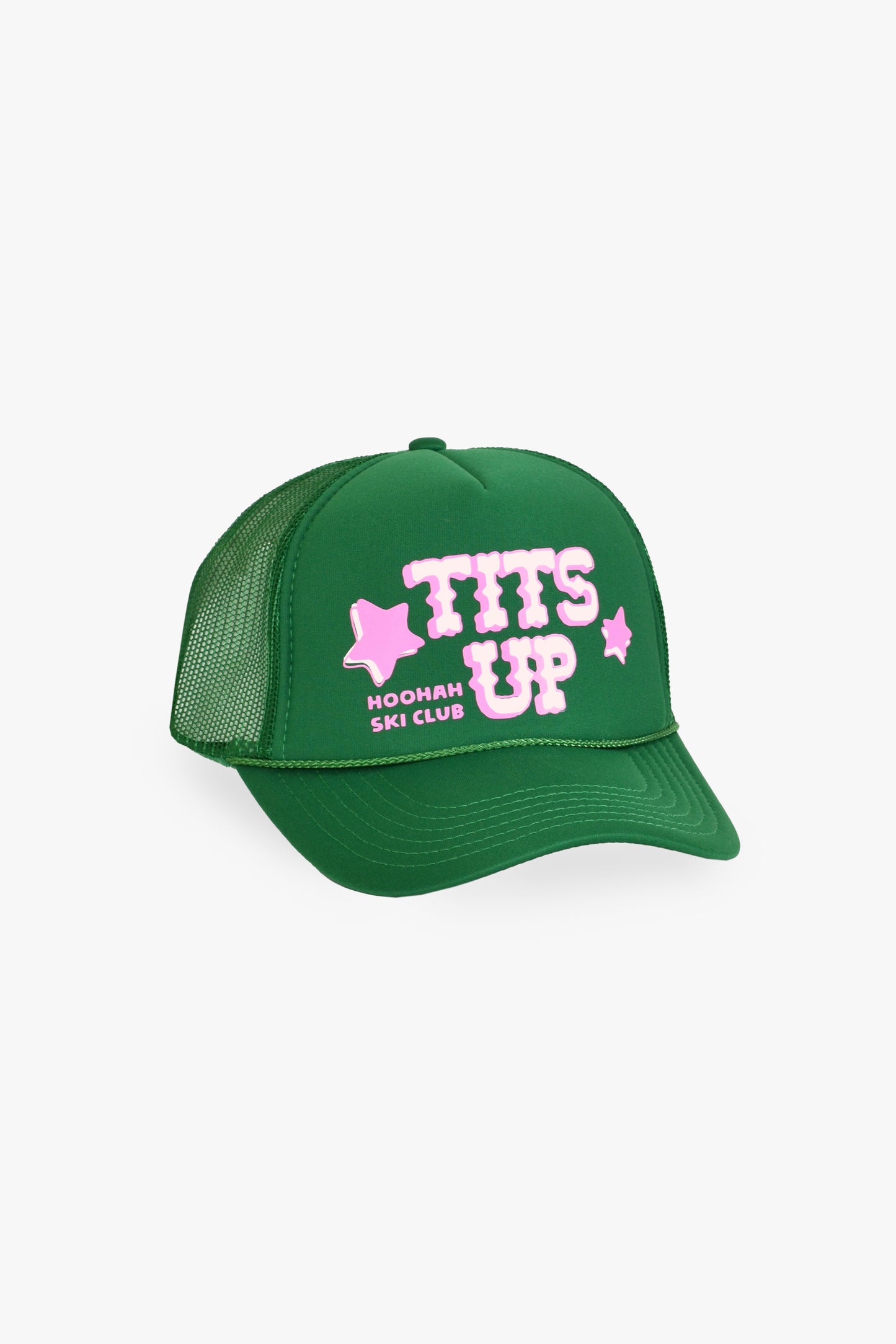 Tits Up Trucker Hat in Emerald