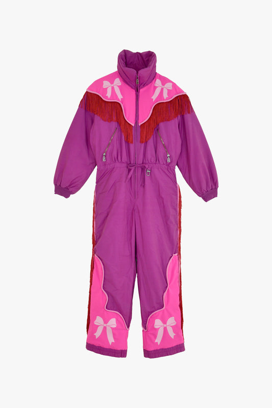 Bow Onesie in Fuchsia Area 51