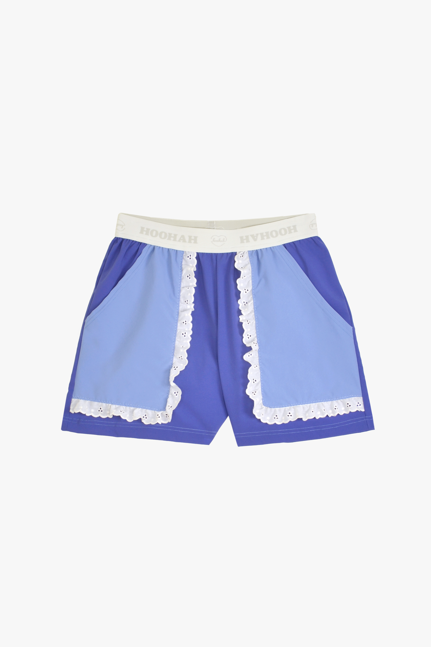 Ruffle Sport Short in Blue
