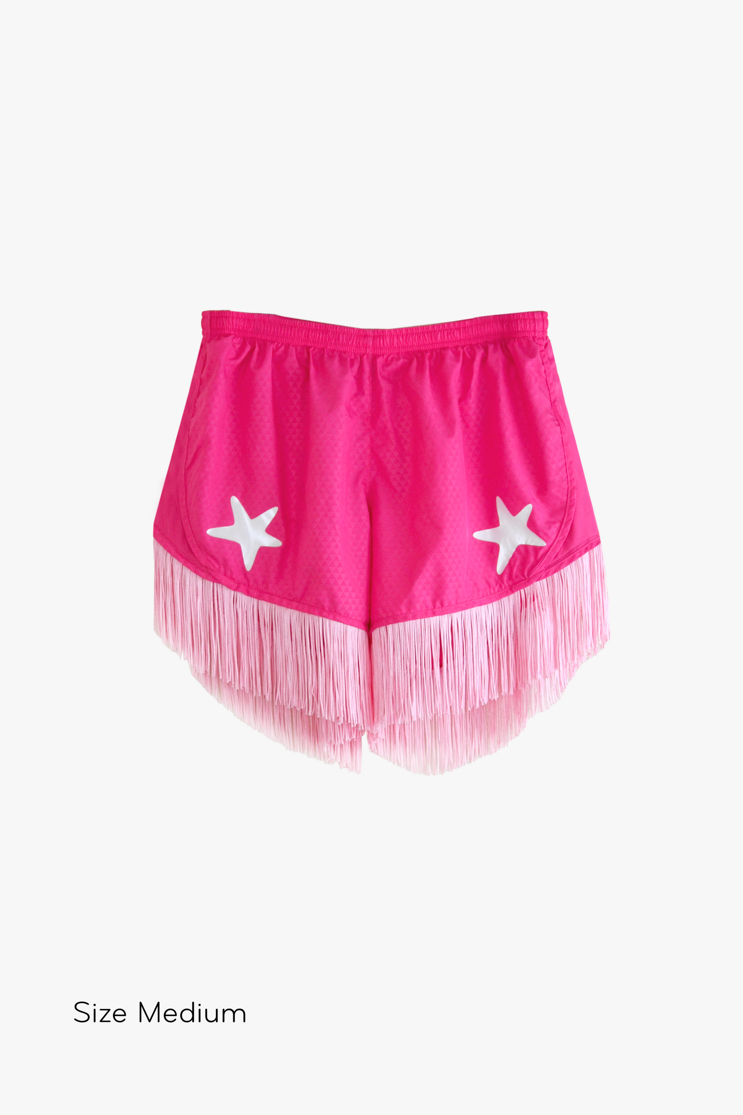 Star Studded Fringe Sport Short in Pink