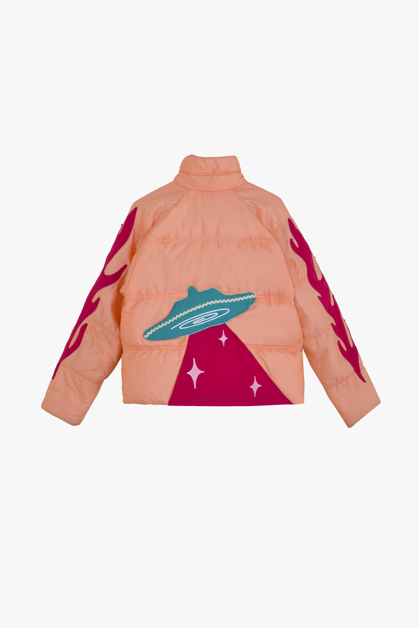 UFO Coat in Peach Area 51