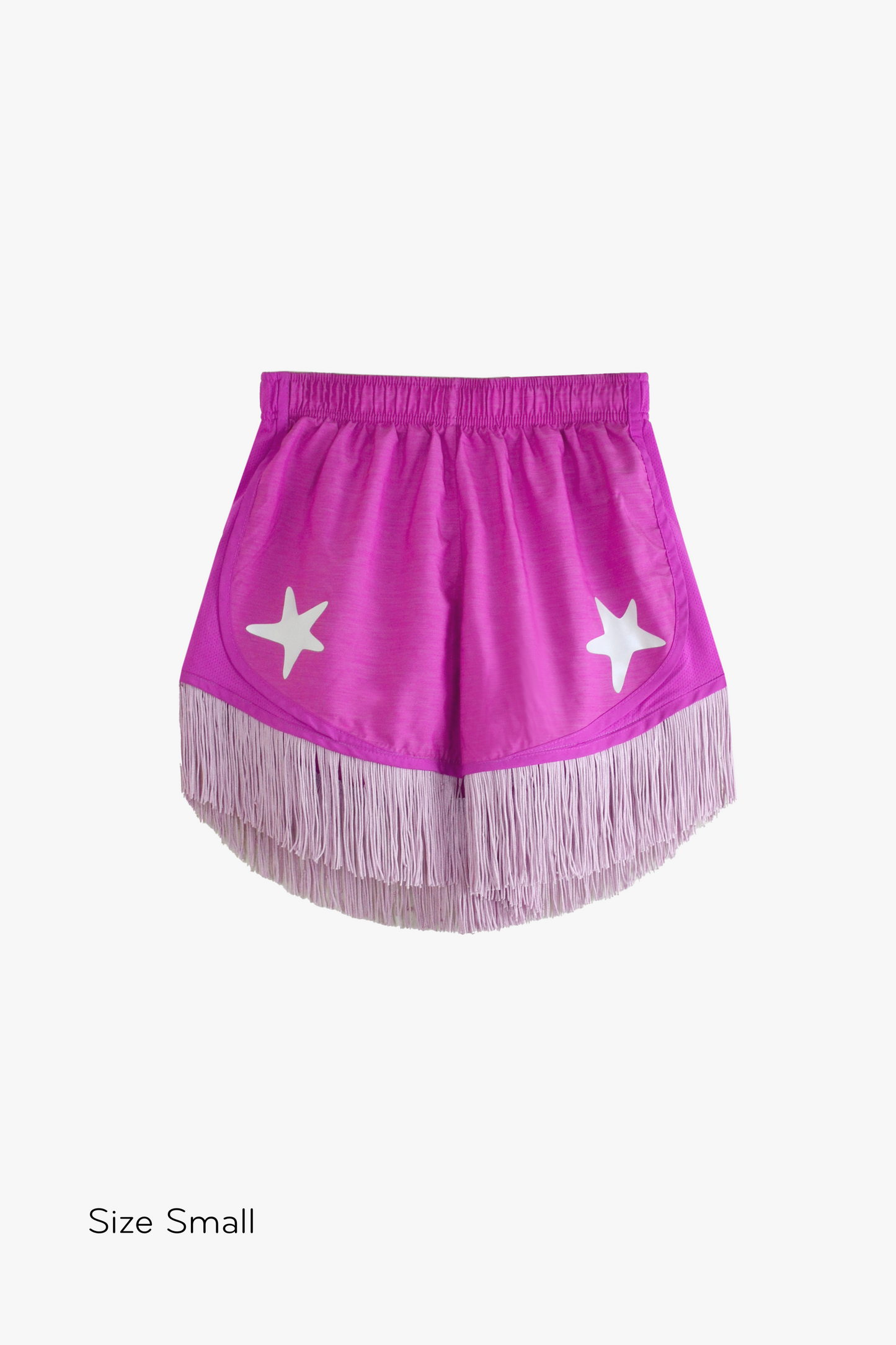 Star Studded Fringe Sport Short in Pink