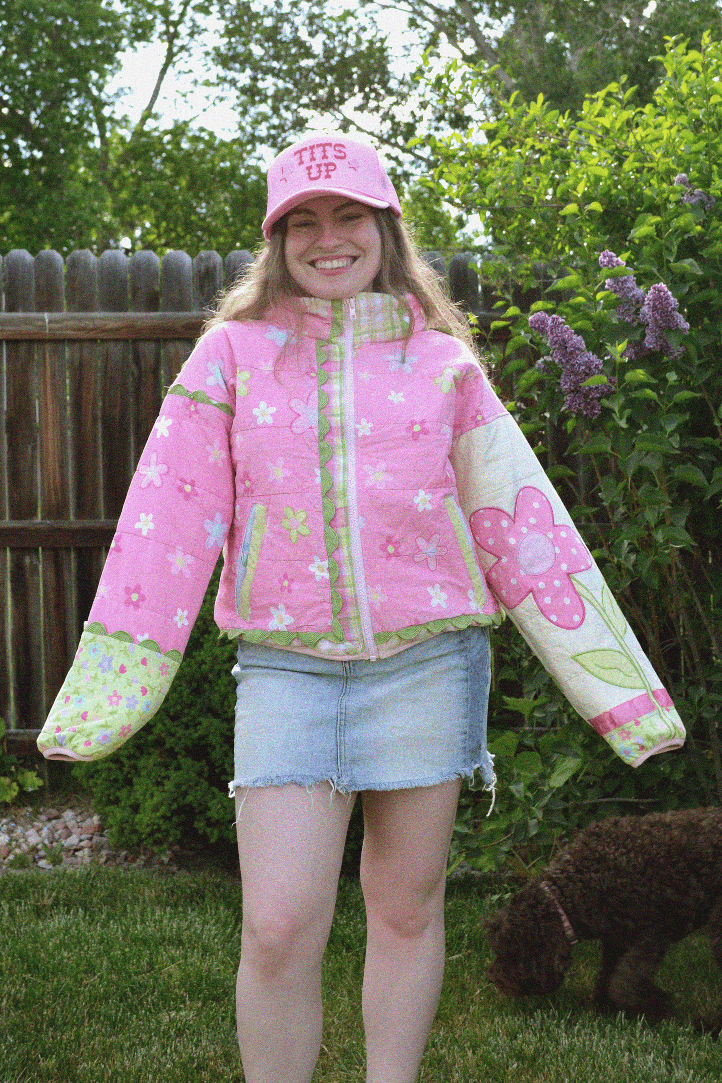 Pinky Granny Coat