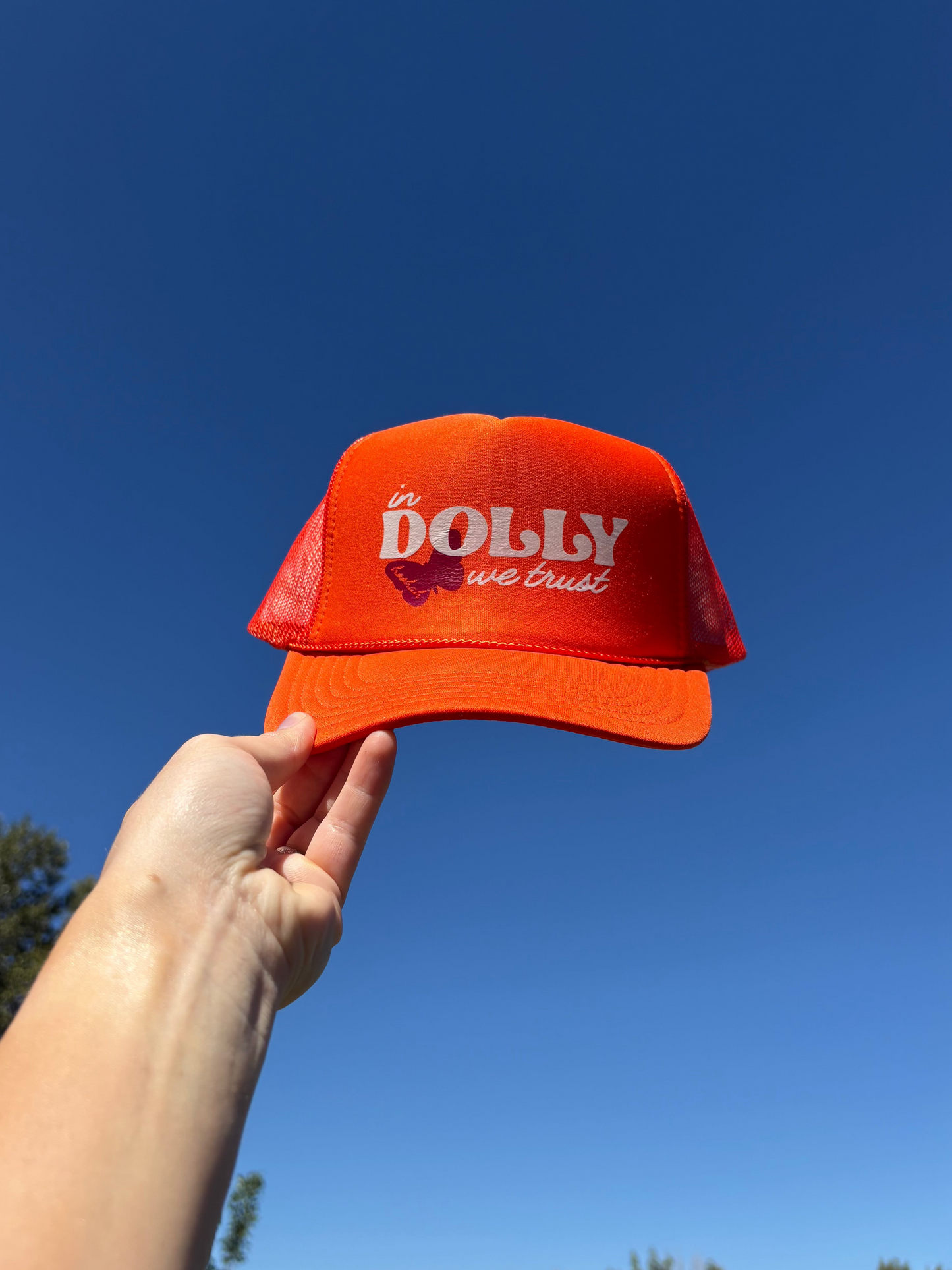 In Dolly We Trust Trucker Hat