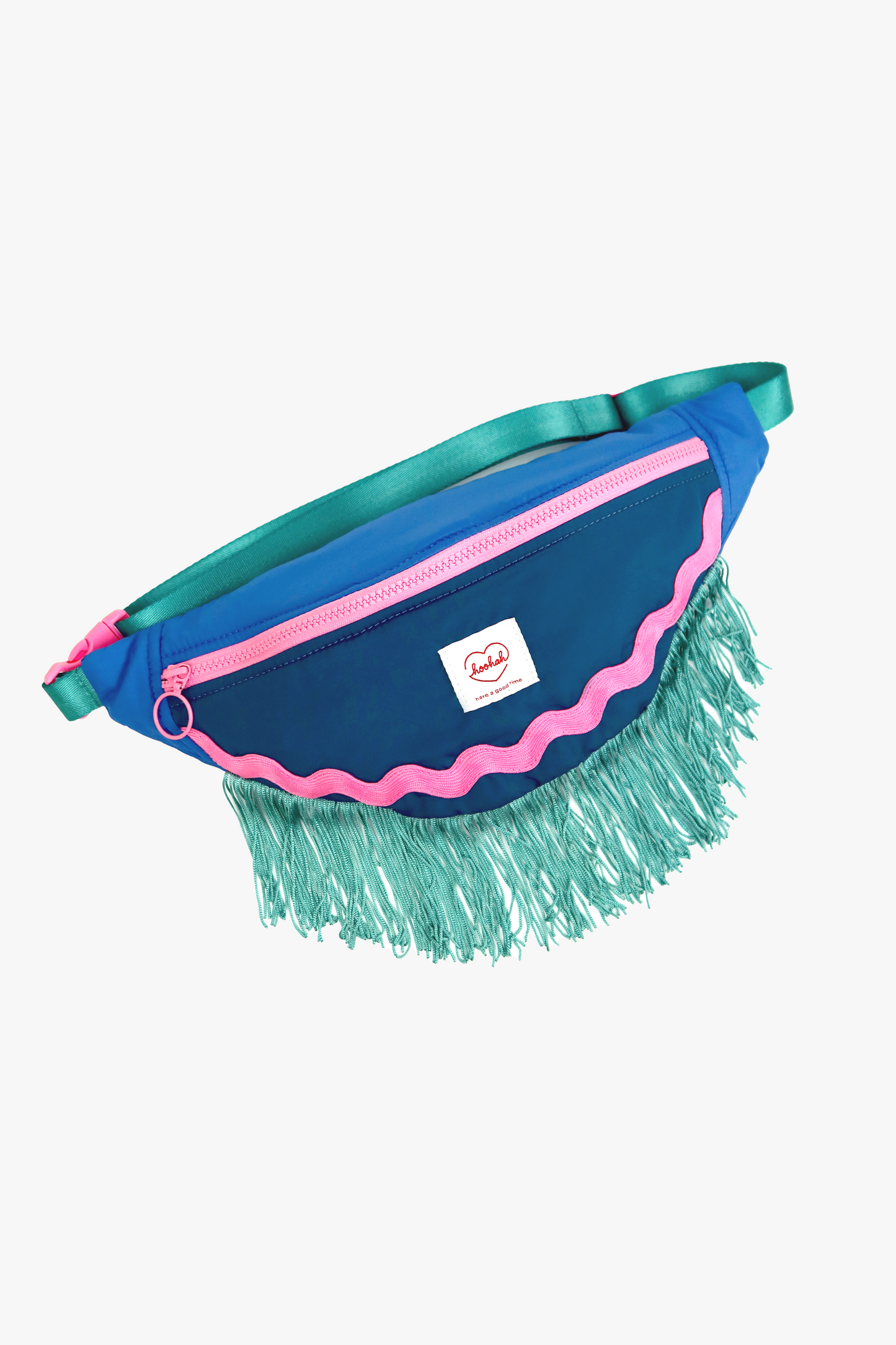 Fringe Fanny Pack in Teal