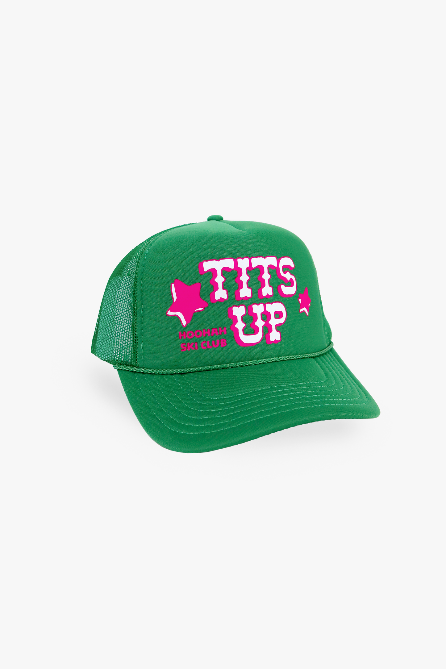 Tits Up Trucker Hat in Emerald