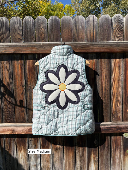 Upcycled Daisy Vest