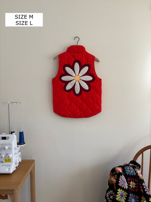 Upcycled Daisy Vest