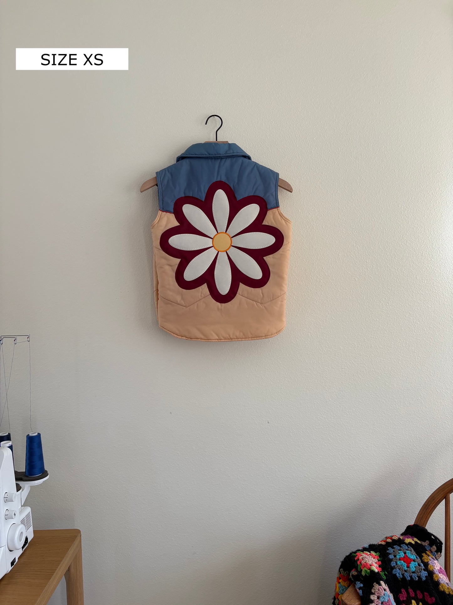 Upcycled Daisy Vest