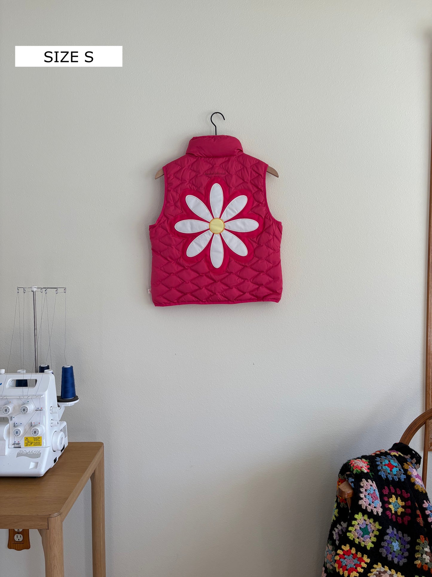 Upcycled Daisy Vest