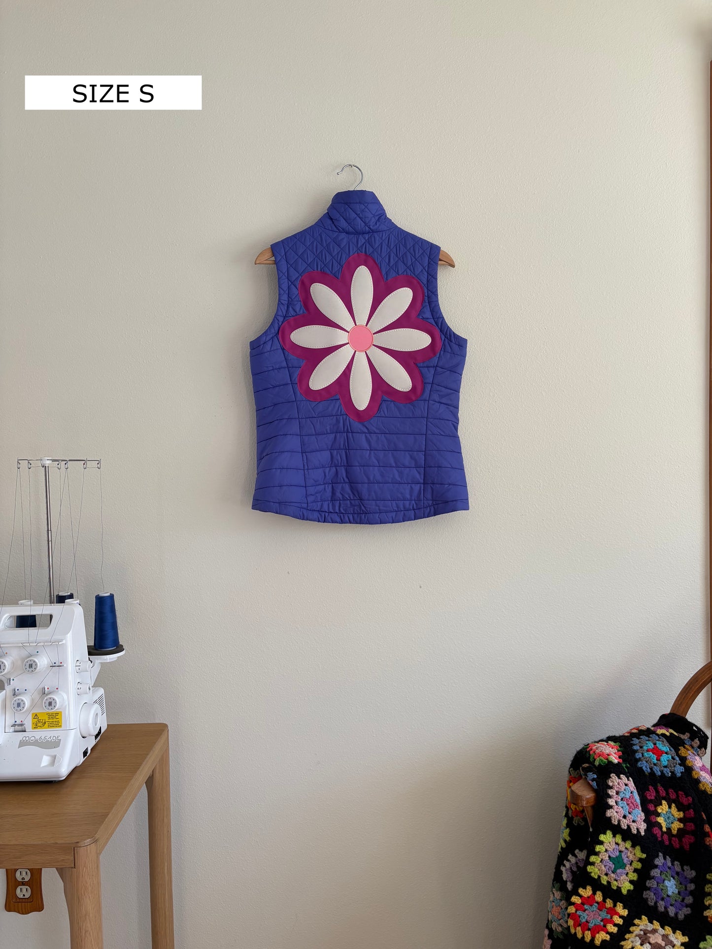 Upcycled Daisy Vest