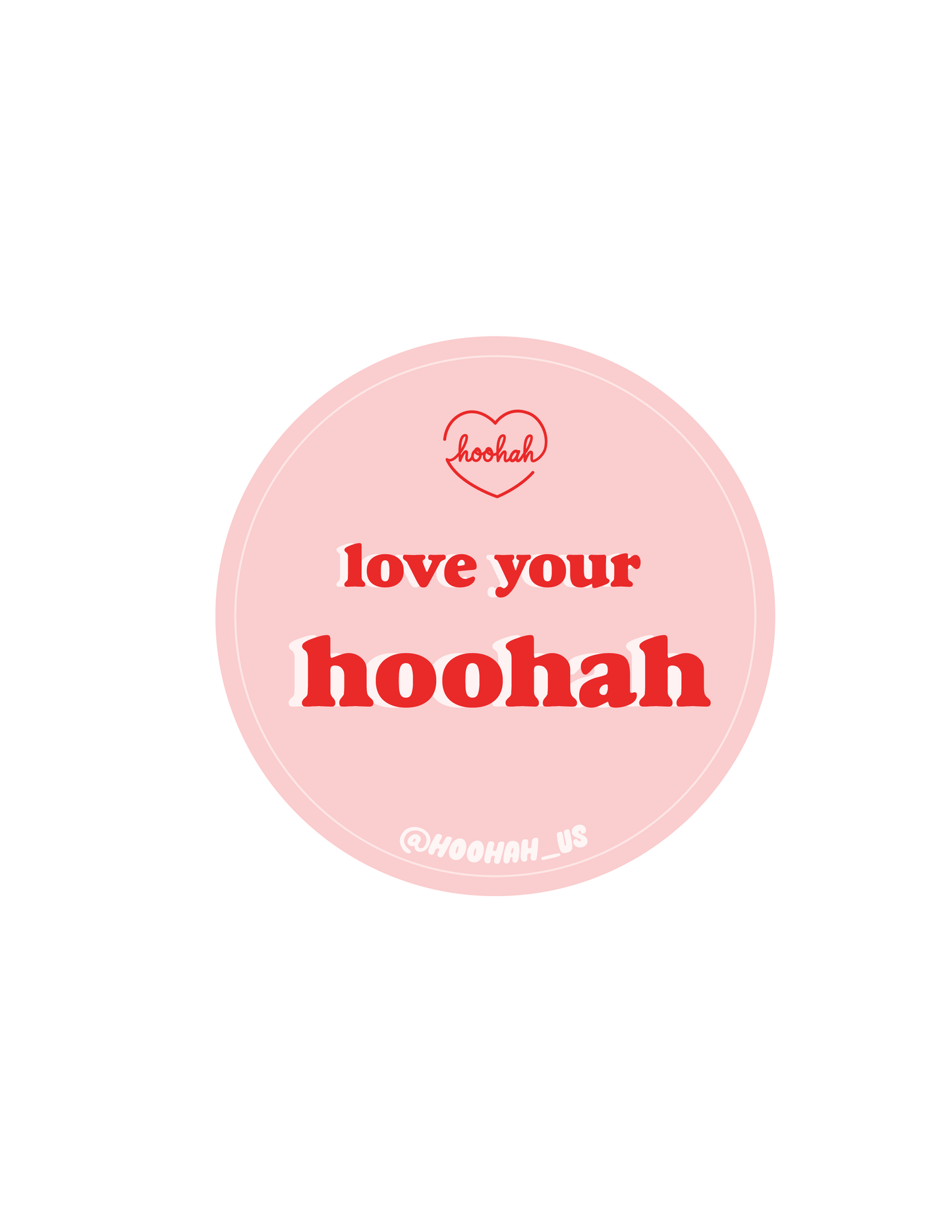 Hoohah Pink Sticker